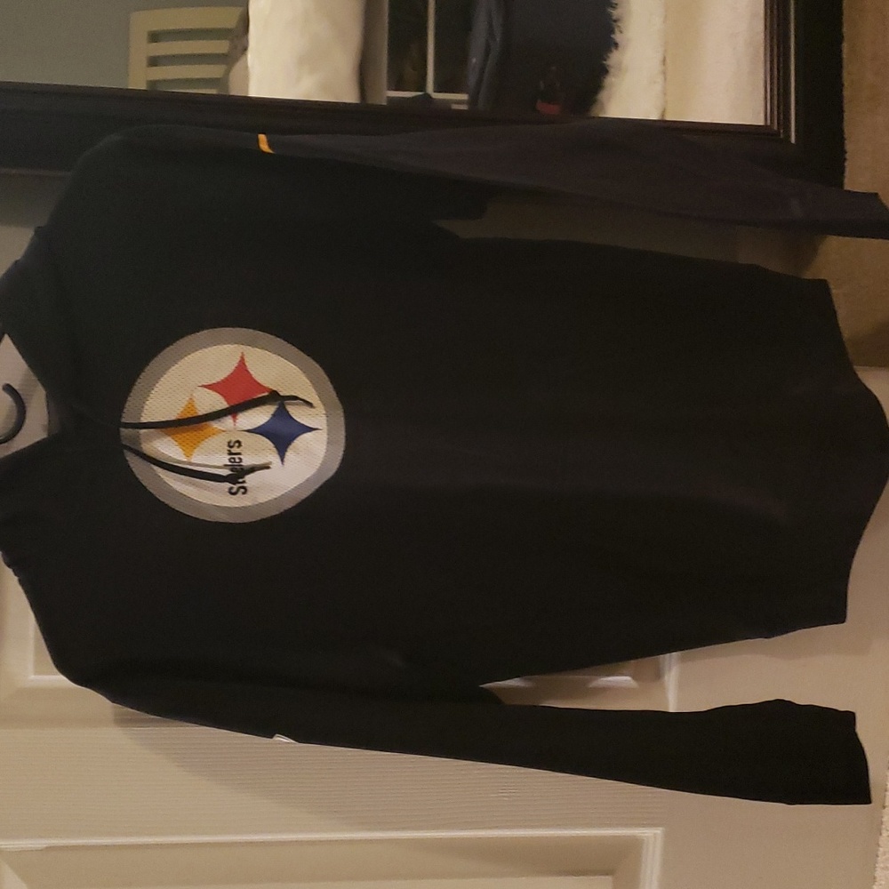 Nike, Small, Black Graphic-Steelers Hoodie